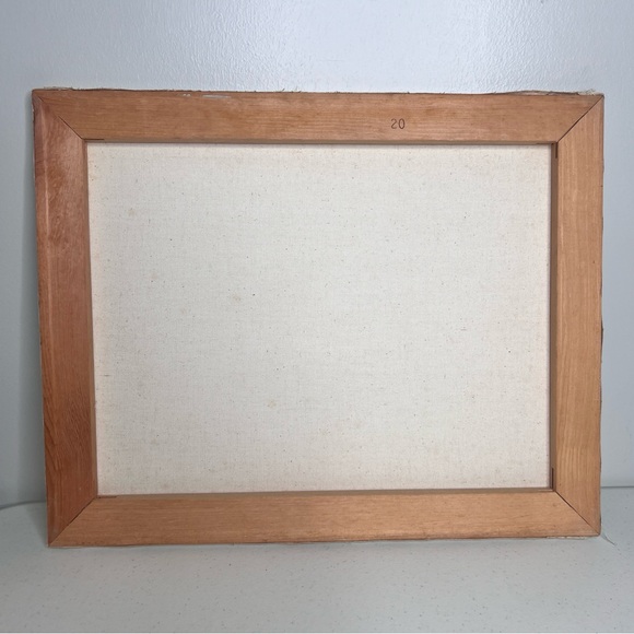 Vintage Original Beachscape by Artist John Szekes 20 x 16 Unsigned Incomplete - Picture 7 of 11